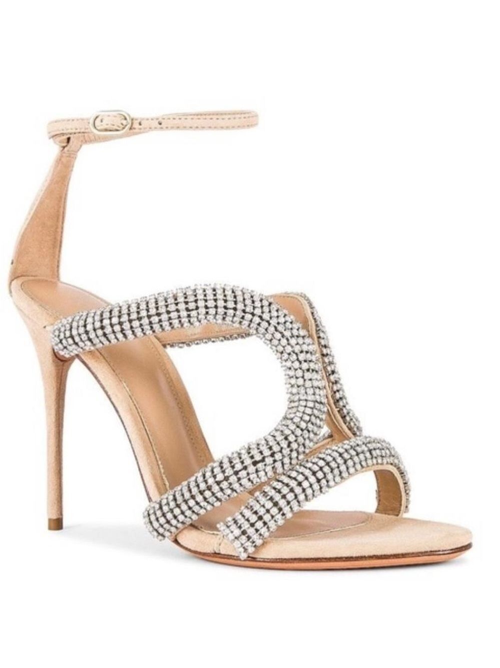 NIB Alexandre Birman Cleo Embellished High Heel Sandals